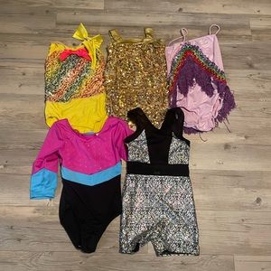 girls gymnastics leotard lot size 7/8